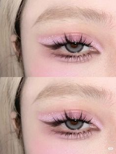 Pink Doyun Makeup, Cute Pink Makeup Looks, Cute Pink Makeup, Cute Eye Makeup, Doll Eye Makeup, Korean Eye Makeup, Take Care Of Your Skin, Purple Makeup, Ethereal Makeup