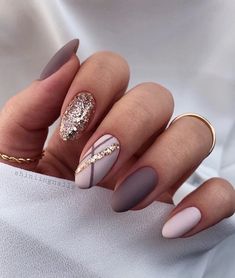 Beige Nails Design, Nude Nail Designs, Cute Nails For Fall, Beige Nails