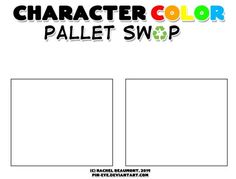 the character color palette swatp is shown in black and white, with text that reads character