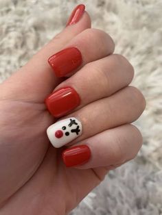 25 Easy Christmas Nail Designs » Lady Decluttered Christmas Nail Designs Easy, Christmas Nails 2023, Christmas Nails Diy, Nail Art For Kids, Nail Designs Ideas, Cute Simple Nails