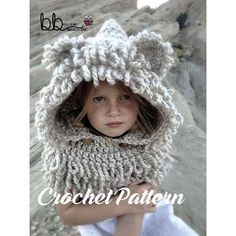 Tenderhearted Lion Hooded Cowl - PATTERN ONLY - Crochet - size Toddler, Child… Hooded Cowl Pattern, Hooded Cowl, Hippie Crochet, Crochet Kids Hats, Crochet Size, Scarf Crochet, Cowl Pattern, Crochet Cowl, Crochet For Kids