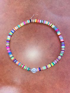 Customizable smiley choker Trendy Multicolor Letter Beads Choker, Adjustable Multicolor Rave Choker, Trendy Smiley Face Adjustable Necklace, Choker Necklaces, Smiley, Turquoise Bracelet, Choker, Choker Necklace, Jewelry Necklaces