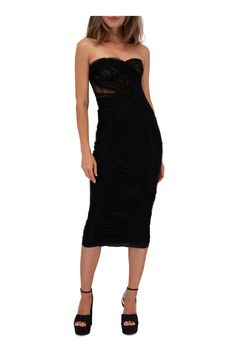 Women’s Designer Dresses | Mitchell Stores Sleeveless Bandage Dress For Gala, Fitted Bodice Bandage Dress For Gala, Midi Dress With Boned Bodice For Night Out, Fitted Midi Corset Dress With Pleated Bodice, Ruched Sheath Midi Dress For Gala, Gala Sheath Midi Dress With Ruched Detail, Fitted Midi Dress With Boned Bodice For Evening, Sleeveless Bandage Dress With Boned Bodice For Cocktail, Fitted Evening Midi Dress With Boned Bodice