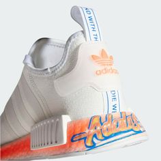 ITEM:  adidas NMD_R1 White Orange Graffiti STLT Primeknit Men Women Casual Shoes FV7852 100% AUTHENTIC GUARANTEED! NO FAKES! NO VARIANTS! CONDITION: Brand new  INCLUDED:  Original Box Adidas Mnd, Orange Graffiti, Adidas Wrestling Shoes, Adidas Nmd R1 White, Blue Graffiti, Toddler Adidas, Adidas High Tops, Adidas Shoes Superstar, Girls Shoes Sneakers