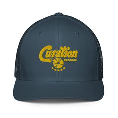 Curation Records Closed-back trucker cap (7387617296466) Mesh Trucker Hat With Curved Visor For Baseball, Curved Bill Trucker Hat With Mesh Back For Sports, Sports Events Trucker Hat With Mesh Back, Mesh Trucker Hat With Curved Visor For Sports Events, Mesh Snapback Hat With Embroidered Logo And Curved Bill, Mesh Trucker Hat With Embroidered Logo And Curved Bill, Mesh Trucker Hat With Embroidered Logo, Curved Bill Mesh Baseball Cap With Embroidered Logo, Visible Stitching