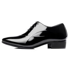 Shiny tuxedo wedding shoes add taller 6cm / 2.36inch black pointy toe elevator formal shoes on sale at topoutshoes.com Black Leather Shoes With Pointed Toe For Wedding, Black Leather Pointed Toe Shoes For Wedding, Black Pointed Toe Leather Shoes For Wedding, Black Leather Shoes With Pointed Toe For Semi-formal Occasions, Black Pointed Toe Leather Shoes For Semi-formal Occasions, Classic Black Pointed Toe Wedding Shoes, Classic Fitted Black Wedding Shoes, Classic Pointed Toe Leather Party Shoes, Sleek Patent Leather Pointed Toe Oxfords