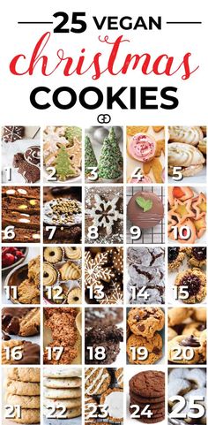 the 25 vegan christmas cookies list