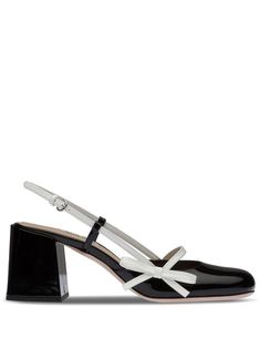 Elegant Shoes Heels, Shoes Png, Miu Miu Shoes, Elegant Shoes, Slingback Heel, Leather Bows, Pretty Shoes, Slingback Pump