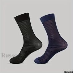 Russoo - Mens Silk Blend Dress Socks: Breathable Sheer Formal Wear for Business Attire (Black/Navy Blue) Semi Formal Shoes, Color Composition, Mens Skate Shoes, Mens Rain Boots, Mens Canvas Shoes, Mens Snow Boots, Novelty Clothing, Mens Loungewear, Mens Casual Dress