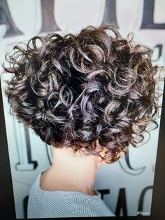 Short Curly Bob Haircut, Hair Perms, Undercut Curly Hair, Short Curly Hairstyles For Women, Short Wavy Haircuts