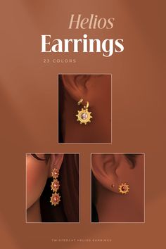 the front cover of an earring catalog