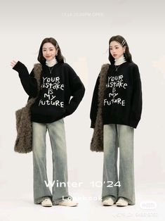 Taobao Clothes, Korean Outfits Ideas, Japan Outfits, Winter Outfits Aesthetic, Korean Casual Outfits, School Looks, Modest Fashion Outfits, Alternative Outfits, Korean Outfits