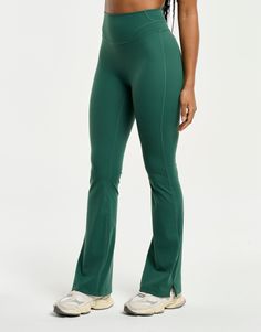 Get excited for classics. Let the Flare Leggings with Lycra® will take you to the street, the studio and beyond. We've perfected the length, the width and the comfort with everything you love about leggings, with a new touch of style- Tall and Petite Lengths are 5cm shorter/longer than regular size - High Waisted: To keep you feeling secure - Flexible Waistband: Designed to lie flat on your skin - Additional Rear Zip Pocket - Lycra® infused fabric for shape and stretch retention - Designed for high movement activities, as well as leisure -Front and back seam 75% Nylon, 25% Lycra® Skye is wearing Regular length, size Small. Green Tight Pants For Pilates, Green Pants For Pilates, Tight Green Pants For Pilates, Green Stretch Pants For Pilates, Mid-rise Casual Tights For Pilates, Mid-rise Tight Pants For Pilates, Tight Mid-rise Pants For Pilates, Green Stretch Full-length Yoga Pants, Green Full-length Stretch Yoga Pants