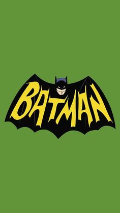 the batman logo on a green background