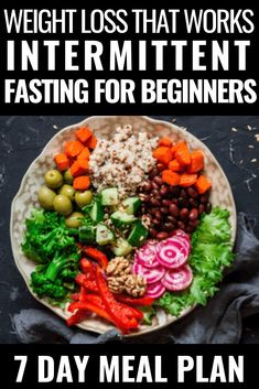 Intermittent Fasting for Weight Loss + 7 Day Meal Plan What you need to know using intermittent fasting for weight loss. How it works, benefits, rules, and what to eat to lose weight! Whether you follow a 12:12, 5:2,16:8, or Eat-Stop-Eat intermittent fasting plan you will benefit from this beginners guide and healthy, low carb 7-day meal plan to jump-start your weight loss efforts! #intermittentfasting #fasting #weightlossfast #diet #weightlossrecipes #loseweightfastandeasy Fasting For Beginners, Intermittent Fasting Diet, Day Meal Plan, 7 Day Meal Plan, Arm Fat, Fasting Diet, Idee Pasto Sano, No Carb Diets