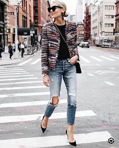 Stile Casual Chic, Black Tees, Fashion Jackson, Outfit Jeans, Fashion Blogger Style, Looks Street Style, Outfit Trends, Looks Chic