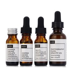 A breakdown of the best products from NIOD, a skincare brand that falls under the DECIEM umbrella (which also created The Ordinary). Niod Skincare, Skincare Guide, Ordinary Skincare, Secret Sister, Chemical Exfoliation, Holy Grail Products, Copper Peptides, Whey Isolate