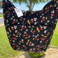 Original Mickey Disney Parks Handbag/ Crossbody Bag Nwt Disney Shoulder Bag With Adjustable Strap For Travel, Disney Black School Bags, Disney Style Black School Bags, Casual Bags With Character Print For Daily Use, Black Disney Bags With Character Print, Disney Shoulder Bag With Removable Pouch For Travel, Disney Crossbody Shoulder Bag For Travel, Disney Style Crossbody Shoulder Bag For Travel, Casual Black Bag With Character Print