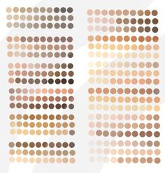 an image of different shades of brown and beige dots on a white background with the words,