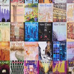 a collage of new york city pictures with the words new york in different languages