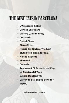 the best eats in barcelona menu