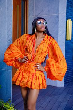 Braided Cornrow Hairstyles, Orange Outfit, African Wear, Orange Fashion, Fashion Editor, Vogue Paris, Classy Outfits, African Fashion, Chic Outfits