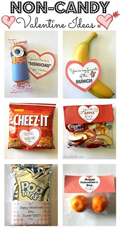 an assortment of non - candy valentine ideas