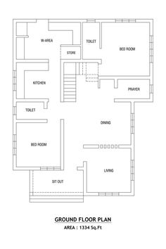 the ground plan for an apartment