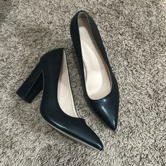 3in Heel, No Brand. Never Worn. Size 38 Black Heels For Office In Fall, Black Heels For Office Wear In Fall, Black Office Heels For Fall, Classic Black Heels For Office, Black Heels For Spring Workwear, Black Heels For Office Spring Season, Black Office Heels For Spring, Black Classic Heels For Fall, Classic Black Heels For Fall