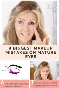 Makeup For Over 60, Makeup Tips To Look Younger, Eyeshadow Basics, Hooded Eye Makeup Tutorial, Makeup Over 50, Makeup Over 40, Makeup Tips For Older Women, Makeup For Older Women, 50 Makeup