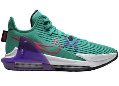 Nike Lebron Witness 6 (Sz; 12) "South Beach" (CZ4052-300) Basketball NIB. Green Sporty Basketball Sneakers, Sporty Green Basketball Sneakers, Nike Green Basketball Sneakers, Nike Green Basketball Shoes, Lebron Witness 6, Nike Lebron, South Beach, Athletic Shoes, Men's Shoes