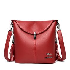 High capacity Messenger Leather Bags Designer Handbag Brands, Women Backpack Travel, Female Shoulder, Casual Crossbody Bag, Casual Tote Bag, Bags For Teens, Women Leather Backpack, Handbags Casual, Crossbody Bags For Women