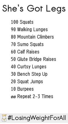 the weight chart for she's got legs