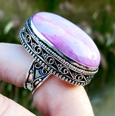 Brand New Handmade Dyed Pink Rainbow Moonstone Antique Design Silver Ring. Size 7 1/2 925 Stamped New To Poshmark? Use Referral Code Kimberlyn222 To Receive $10. Cartier Love Band, Cartier Diamond Rings, Cartier Love Wedding Band, Prasiolite Ring, Pear Wedding Ring, Black Stone Ring, Beautiful Wedding Rings, Blue Stone Ring, Big Rings