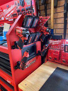 the tools are on display in the shop and ready to be used for repairs or remodeling