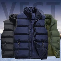 Men Quilted Bubble Puffer Waistcoat Vest Tank Top Padded Jacket Gilet Coat Black | eBay Puffer Gilet Outfit Men, Puffy Vest Men, Puffy Jacket Sleeveless, Green Puffer Vest Men, Military Cotton Vest For Outdoor, Man Quilt, Padded Jacket, Black Coat, Puffer