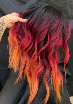 Unicorn Hair Dye, Cheveux Oranges, Unicorn Hair Color, Inspo Hair, Ombre Hair Extensions