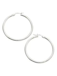 Luxe white gold hoops are minimalist essentials..18K white gold.Snap post back.Made in Italy.SIZE.Diameter, 1.38'.ABOUT THE BRAND.Jewelry designer Roberto Coin founded his eponymous line in 1996, with a strong emphasis on elegance and creative experimentation. Each piece is the result of a long creative process, taking inspiration from cultural influences and nature..Luxe white gold hoops are minimalist essentials.18K white goldSnap post backMade in ItalySIZEDiameter, 1.38'ABOUT THE BRANDJewelry Roberto Coin Jewelry, White Gold Hoop Earrings, White Gold Hoops, Roberto Coin, Gold Hoops, Gold Hoop, Gold Hoop Earrings, Free Jewelry, Jewelry Collection