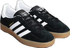 Adidas Lace-up Sneakers With Rubber Heel Cap, Adidas Casual Black Platform Sneakers, Adidas Low-top Leather Platform Sneakers, Adidas Black Low-top Platform Sneakers, Black Leather Adidas High-top Sneakers, Black Suede Adidas Sneakers, Adidas Gazelle, Black Suede, Adidas