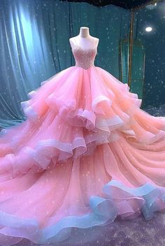 Pink Princess Gown For Debutante Ball, Pink Princess Ball Gown For Quinceanera, Pink Princess Style Dress For Debutante Ball, Fitted Pink Ball Gown For Quinceanera, Pink Sleeveless Ball Gown For Wedding, Sleeveless Pink Ball Gown For Wedding, Pink Princess Style Ball Gown, Princess Style Pink Ball Gown, Sleeveless Pink Ball Gown For Prom