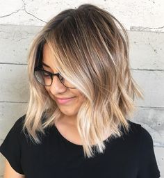 Framing Balayage, Long Choppy Bobs, Bob Balayage, Balayage Lob, Brown Bob, Blond Ombre, Balayage Blond, Choppy Bob Haircuts, Ash Blonde Balayage