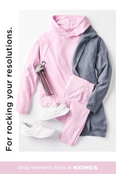 Pink Athleisure Hoodie For Loungewear, Pink Fleece Sweatshirt For Athleisure, Oversized Pink Sweatshirt For Loungewear, Pink Stretch Sweatshirt With Drawstring Hood, Pink Fleece Athleisure Sweatshirt, Trendy Swimsuits, Comfy Sweatpants, Picture Outfits, Chill Outfits