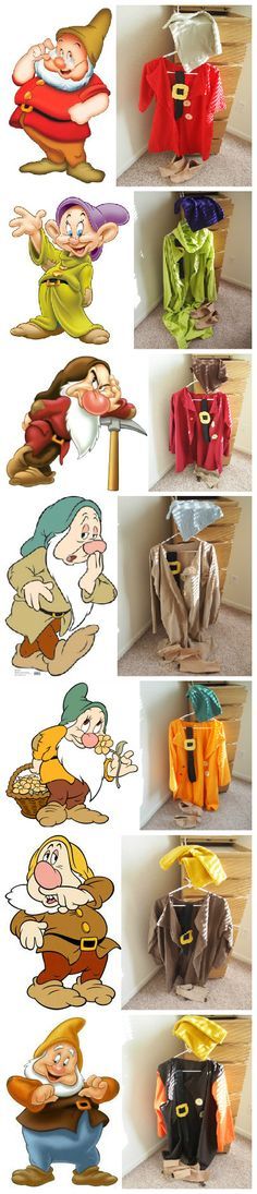 Enanitos - Blancanieves 7 Dwarves Costumes, 7 Dwarfs Costume, Dopey Costume, Dwarfs Costume, Seven Dwarfs Costume, Dad Costume, Mighty Mike, Ariel Cosplay, Just Pictures