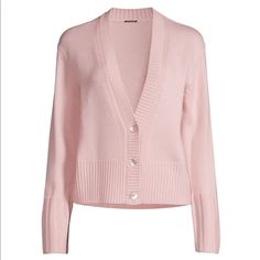 Price Is Firm New With Tag The Actual Color Of The Cardigan Is Exactly Like Stock Pictures. Beautiful Pink Color Kensington Pink Timeless, This Merino Wool Cardigan Features Rib-Knit Details At Cuffs, Trim, And Hem Lending Character To The Piece. V-Neck Long Sleeves Button-Front Closure Rib-Knit Cuffs, Hem, And Trim 100% Merino Wool Dry Clean Classic Pink V-neck Cardigan, Casual Pink Cashmere Cardigan, Elegant Pink Cardigan With Button Closure, Classic Pink Button-up Sweater, Crochet Cardigan Sweater, Black Mock Neck, Linen Cardigan, Fitted Cardigan, Plaid Sweater