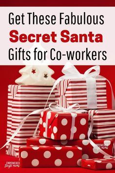 gifts for co - workers with the title get these fabulous secret santa gifts for co - workers