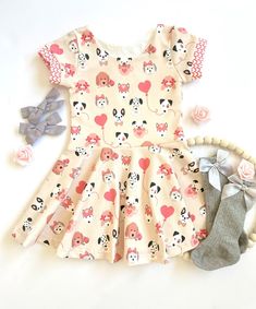 Puppy Love Twirl Dress Dog Lover Dress Toddler Puppy Dress - Etsy Girls Spring Outfits, Lover Dress, Puppy Dress, Twirly Dress, Super Cute Puppies, Spring Clothing, Baby Themes, Puppy Party, Twirl Dress