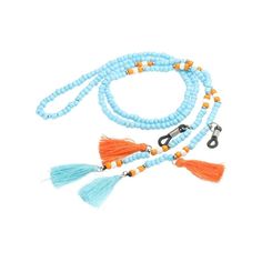 Uxcell 35" Beaded Eyeglass Chain Sunglasses Strap Holder Eyewear Retainer Chain, Blue Made of durable glass bead material, lightweight and high hardness. The beads are evenly arranged and are threaded through by a sturdy string and keep a good gap, so it does not break easily and can be used for a long time. The eyewear retainer chain provides fixed functions that keep the glasses around your neck and you can put down the glasses on your neck when you are eye want to rest, no need to find a eyeg Blue Glasses Chain With Colorful Beads For Gift, Blue Summer Glasses Chains, Summer Blue Glasses Chain With Adjustable Feature, Handmade Adjustable Blue Glasses Chains, Blue Beaded Glass Glasses Chains, Beaded Sunglasses, Eyewear Chain, Flat Hats, Sunglasses Strap