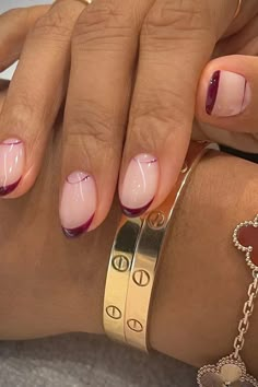 "Cherry Nails" Is Winter's Most Expensive-Looking Nail Trend Cherry Red Nails Short, Red Nails Short