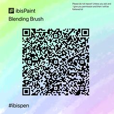 a qr - code for the ibispaint blending brush