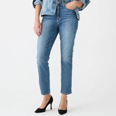 Brand New With Tags, Retail Price $128. Real J.Crew! Not Factory Store. Measurements Are 14” Across Waist, 11” Rise, 27” Inseam. From J Crew: Our New Customer-Favorite Curvy Fit...Now In An Of-The-Moment Straight-Leg Silhouette (High Rise And Straight, Slim Leg Throughout). What Makes Our Curvy Fit So Popular? It Gives Definition To Your Waist, With Enough Room To Cover Your Hips, Thighs And Bum (So A Longer Rise, A Narrower Waist And A Contoured Waistband). Hourglass Shape? These Are Your New B Straight Cut Jeans, Straight Crop Jeans, Slim Straight Jeans, Slim Leg, Slim Legs, Straight Jeans, Blue Jeans, Jeans Size, J Crew